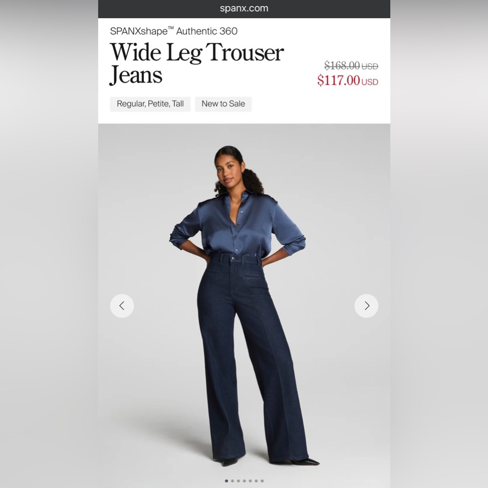 Brand New Spanx Authentic 360 Trouser Jean